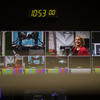 Brynna Haupt on the screen in the Philadelphia Eagles production studio.