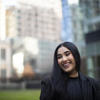Anisa Ara standing outside in Center City Philadelphia