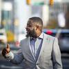 Andrew Ankamah poses with a thumbs up in Philadelphia. 