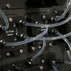 clear tubes plugged into a mainframe