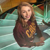 Mary Kate Meal sitting on stairwell