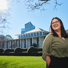 Leah Wenhold Parente poses for a photo on a sunny day.
