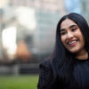 Anisa Ara standing outside