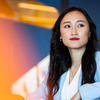 Nhi Nguyen looking into the distance.