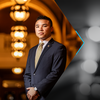 30 Under 30 honoree Jordan Laslett standing inside of Pennsylvania's Capitol building.