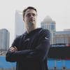 Joseph Glennon Jr. stands proudly in the Carolina Panthers’ stadium.